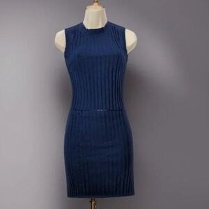 NWT Cotton Citizen Navy Mini Skirt